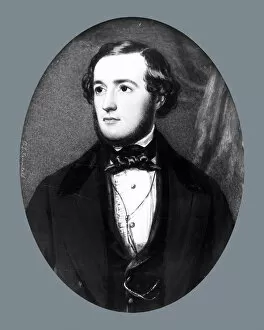 Saunders Gallery: Portrait of a Gentleman, ca. 1845-1850. Creator: George Lethbridge Saunders