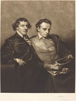 Artwork Collection: Portrait of Two Gentlemen, 1905. Creator: Frank Short