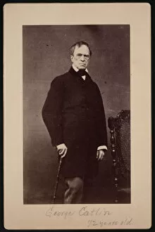 Portrait of George Catlin (1796-1872), Circa 1867. Creator: Bernheim