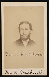 Albert J Purdy Collection: Portrait of George Chapman Caldwell (1834-1907), Circa 1870s. Creator: Purdy & Frear