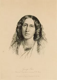 Evans Gallery: Portrait of George Eliot (1819-1880), 1882. Creator: Rajon, Paul-Adolphe (1842-1888)