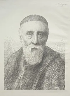 Alphonse Legros French Prints: Portrait of George Frederic Watts (2nd Plate)