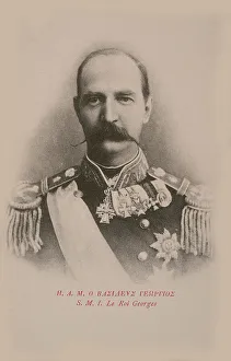 George I Prints: Portrait of George I (1845-1913), King of the Hellenes, c. 1900. Creator: Anonymous