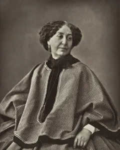 Sand Prints: Portrait of George Sand, 1864. Creator: Nadar, Gaspard-Felix (1820-1910)