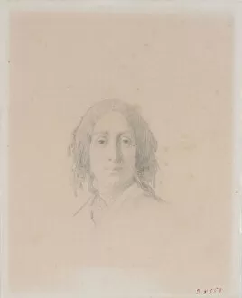 Sand Gallery: Portrait of George Sand. Creator: Manceau, Alexandre Damien (1817-1865)