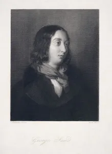 1837 Prints: Portrait of George Sand, pub. 1837. Creator: Luigi Calamatta (1802 - 1869)