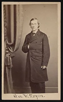 Hand In Coat Prints: Portrait of George Washington Tryon (1838-1888), Circa 1860s. Creator: Franciss Keeler