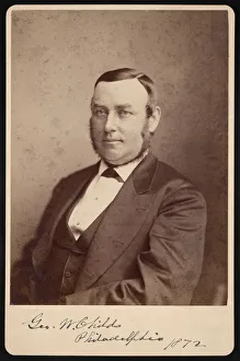 Publisher Prints: Portrait of George William Childs (1829-1894), 1872. Creator: Frederick Gutekunst