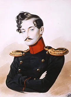 Portrait of Georges-Charles de Heeckeren d Anthes (1812-1895), 1830s. Artist: Anonymous