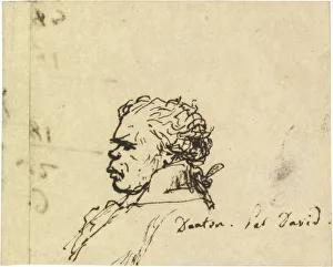 Jacques Louis 1748 1825 Prints: Portrait of Georges Jacques Danton (1759-1794). Artist: David, Jacques Louis (1748-1825)