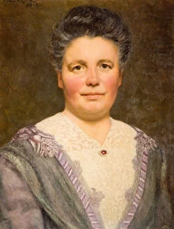 Reformer Collection: Portrait of Geraldine Cadbury Nee Southall, 1912. Creator: Thomas Bowman Garvie