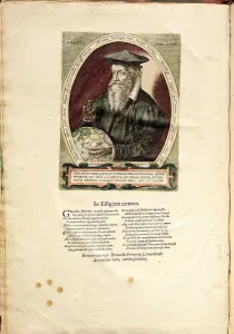 Hogenberg Prints: Portrait of Gerardus Mercator (1512-1594) aged 62. Artist: Hogenberg, Frans (1535-1590)