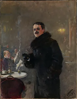Oslo Prints: Portrait of Gerhard Munthe (1849-1929), 1885. Creator: Krohg, Christian (1852-1925)