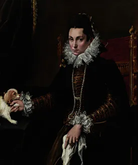 Faithful Prints: Portrait of Ginevra Aldrovandi Hercolani, c1595. Creator: Lavinia Fontana