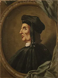 Bologna Prints: Portrait of Gioseffo Zarlino (1517-1590), 1599. Creator: Anonymous