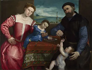 Lotto Prints: Portrait of Giovanni della Volta with his Wife and Children