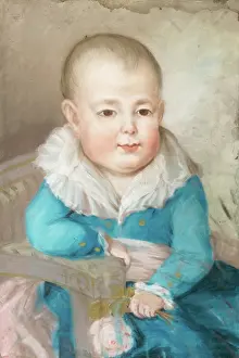 Parchment Prints: Portrait of a Girl, 1780-1800. Creator: Unknown