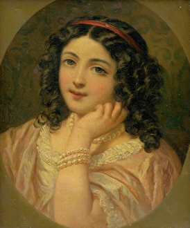 Portrait of a Girl, 1850-1860. Creator: Unknown