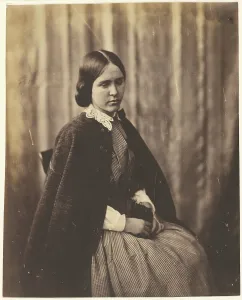 Centre Parting Prints: Portrait of a Girl, about 1852-1856. Creator: Roger Fenton