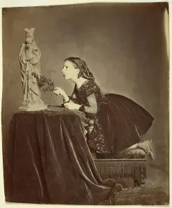 Adam Salomon Prints: Portrait of a Girl, 1858-1881. Creator: Antoine-Samuel Adam-Salomon