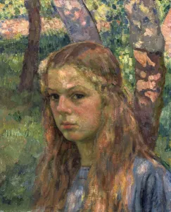 Portrait of a Girl, 20th century. Artist: Theo van Rysselberghe