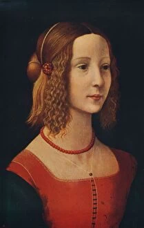 Ghirlandaio Gallery: Portrait of a Girl, c1490, (c1915)