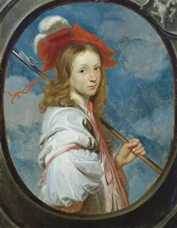 Ostrich Feather Prints: Portrait of a Girl Dressed as a Shepherdess