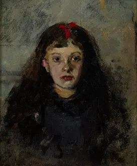 Krakow Poland Prints: Portrait of a Girl - Zofia Sokolowska, c1900s. Creator: Olga Boznanska