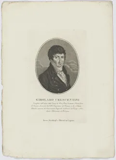Portrait of Girolamo Crescentini (1762-1846), after 1800. Creator: Breitkopf & Hartel