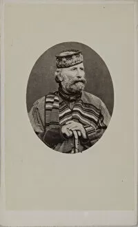 Albumin Photo Gallery: Portrait of Giuseppe Garibaldi (1807-1882), 1882. Creator: Photo studio Alessandro Pavia