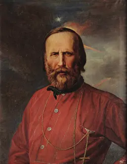 Portrait of Giuseppe Garibaldi (1807-1882), 1860. Creator: Lo Forte, Salvatore (1804-1885)