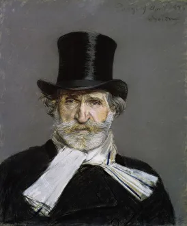 Portrait of Giuseppe Verdi, 1886. Artist: Boldini, Giovanni (1842-1931) Portrait of Giuseppe Verdi, 1886. Artist: Boldini, Giovanni (1842-1931)