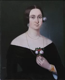 Images Dated 14th June 2017: Portrait of Giuseppina Strepponi (1815-1897), c. 1850