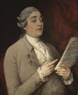 Castrato Collection: Portrait of Giusto Ferdinando Tenducci (1736-1790), known as il Senesino, ca 1770