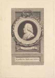 Auguste De Saint Aubin Prints: Portrait of Gluck, 1781. Creator: Augustin de Saint-Aubin