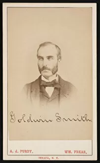 Albert J Purdy Collection: Portrait of Goldwin Smith (1823-1910), Circa 1870s. Creator: Purdy & Frear