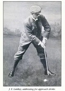 Portrait of golfer JE Laidlay, c1896