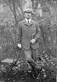 Tweed Prints: Portrait of the golfers Mure Ferguson, 1896. Creator: Symmons & Thiele