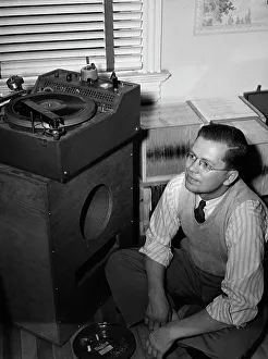 Record Player Prints: Portrait of Gordon Gullickson in his shop