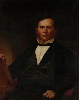 1840 Prints: Portrait of Governor David Wallace, about 1840. Creator: Jacob Cox
