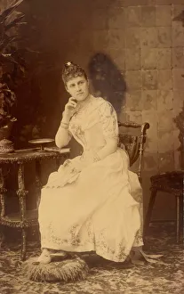 Bergamasco Prints: Portrait of Grand Duchess Alexandra Georgievna of Russia (1870-1891), c. 1888