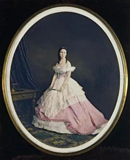 Portrait of Grand Duchess Alexandra Iosifovna of Saxe-Altenburg (1830-1911)