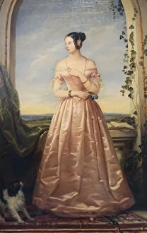 Images Dated 21st June 2011: Portrait of the Grand Duchess Alexandra Nikolaevna, 1840. Artist: Christina Robertson