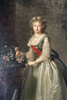 Baden Gallery: Portrait of the Grand Duchess Elizabeth Alexeyevna, 1795. Artist: Elisabeth Louise Vigee-LeBrun