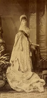 Bergamasco Collection: Portrait of Grand Duchess Elizaveta Fyodorovna (1864-1918), Princess Elizabeth of Hesse and by Rhine