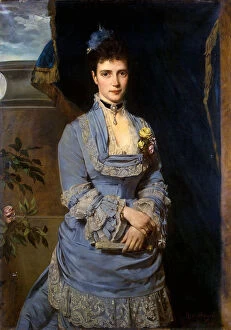 Portrait of Grand Duchess Maria Fyodorovna, Princess Dagmar of Denmark, (1847-1928), 1874