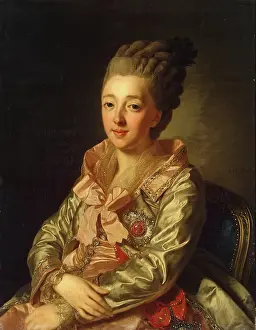 Alexander Prints: Portrait of Grand Duchess Natalia Alexeyevna, 1776. Creator: Alexander Roslin