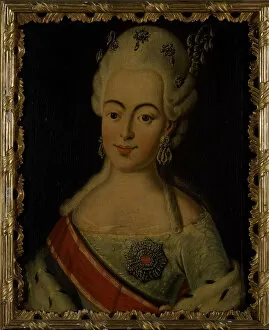 Portrait of Grand Duchess Natalia Alexeyevna of Russia (1755-1776), Princess Wilhelmina Louisa of He Artist: Anonymous