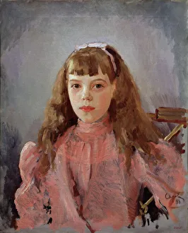 Portrait of Grand Duchess Olga Alexandrovna of Russia (1882?1960), 1893. Artist: Serov Portrait of Grand Duchess Olga Alexandrovna of Russia (1882?1960), 1893. Artist: Serov