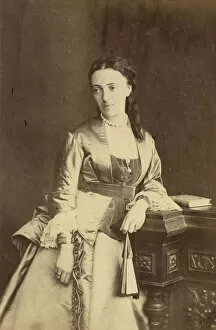 Bergamasco Collection: Portrait of Grand Duchess Olga Feodorovna of Russia (1839-1891), 1874